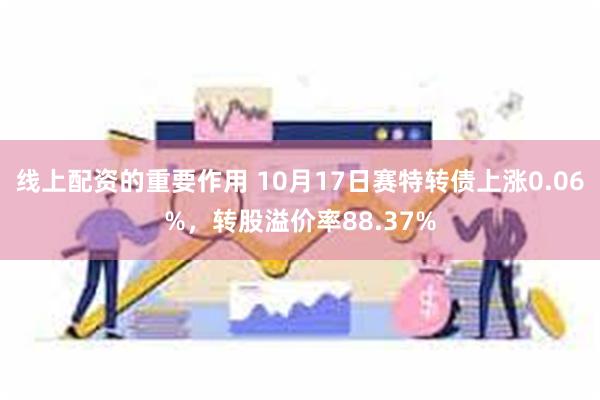 线上配资的重要作用 10月17日赛特转债上涨0.06%，转股溢价率88.37%